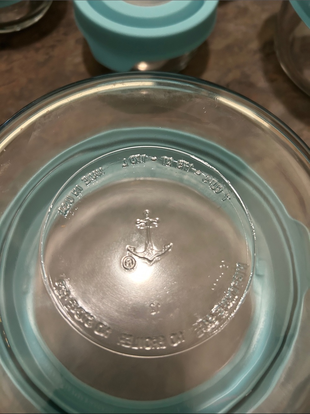 Anchor Hocking TEAL 12 Piece Glass Bowl Set w True Seal Lids BRAND NEW - Picture 7 of 16